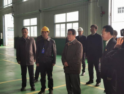 Leaders come to the company for inspection